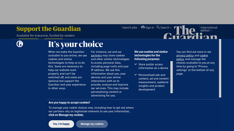 Latest news, comment and reviews from the Guardian 缩略图